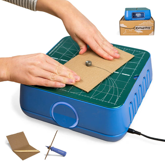 Chompshop ChompSaw Cardboard Cutter, Kid-Friendly Power Tool, Ages 5+