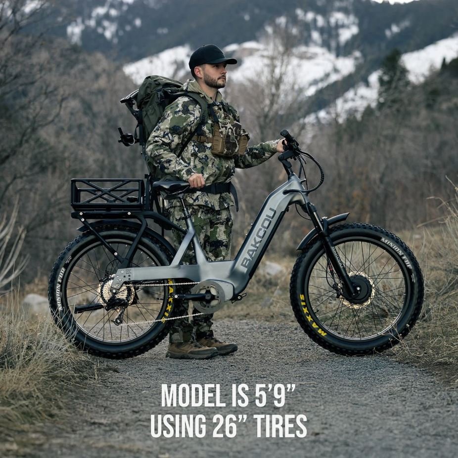 BAKCOU Kodiak SD AWD Electric Hunting Bike