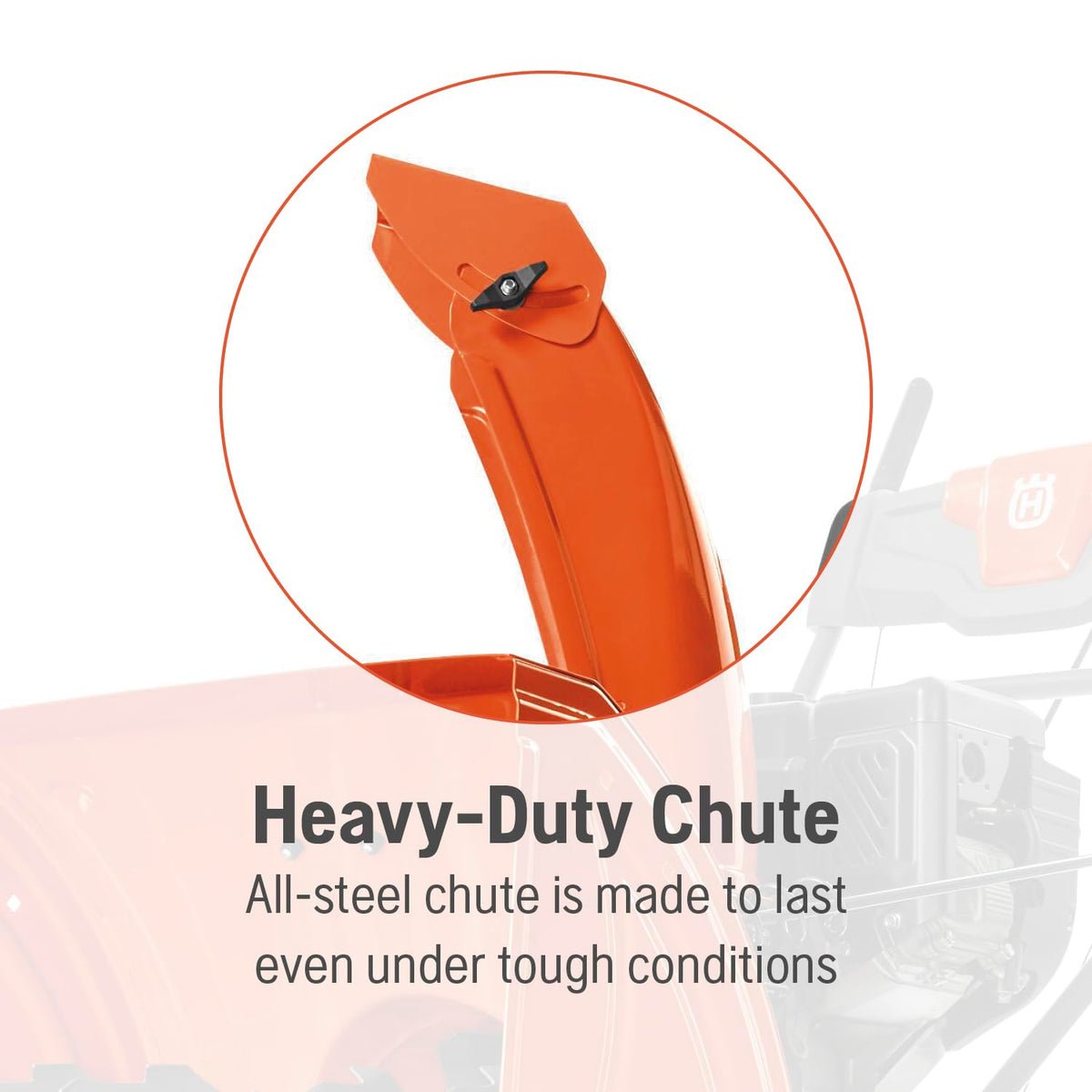 Husqvarna ST124 212cc 24" 2 Stage Snow Blower 970710001 - durable construction