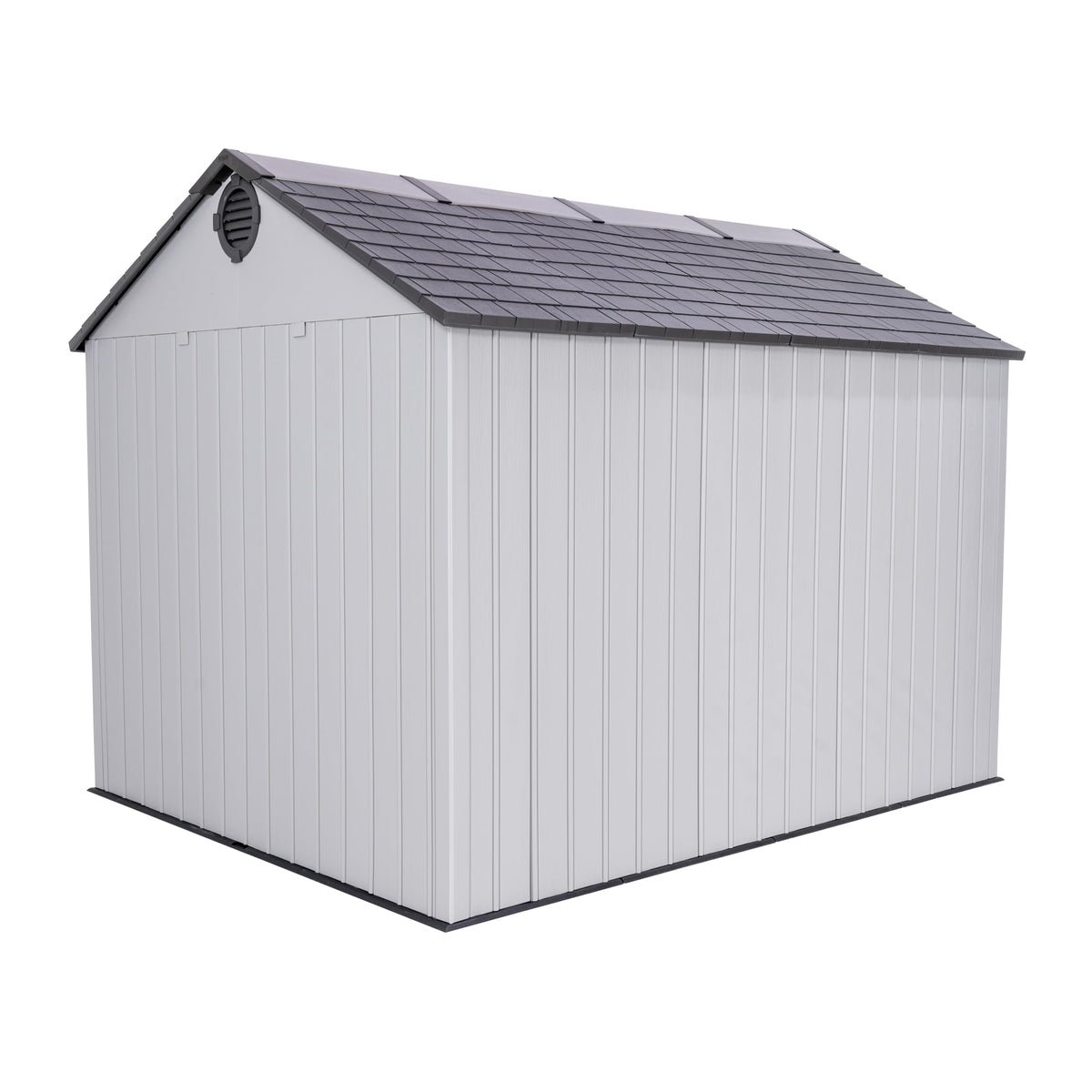 Lifetime Outdoor Storage Shed, 8x10 Ft, Gray, Resin Tool Shed with Lockable Doors and Steel-Reinforced Walls - Image 7