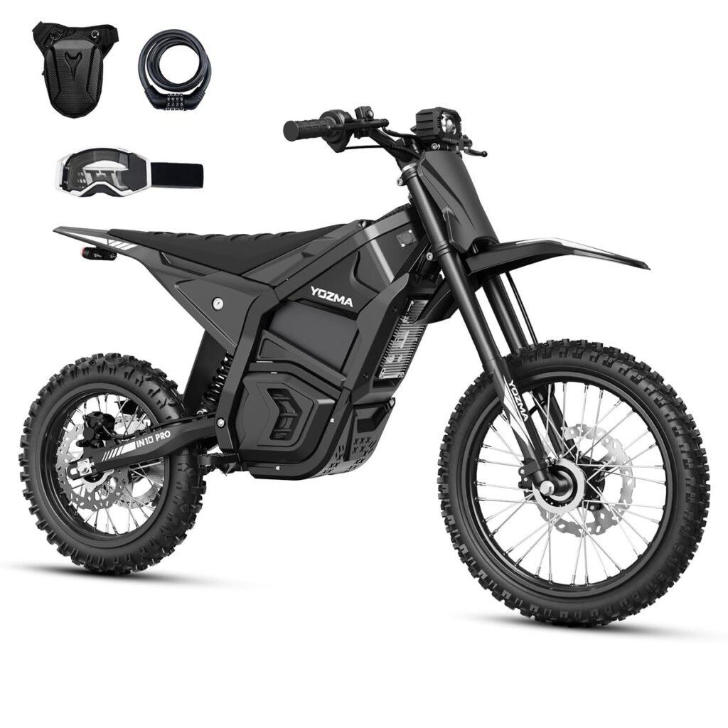 Yozma IN10 Pro EBike Dirt, 5500W, 50MPH, 60 Mi Range, 17"/14" Tires