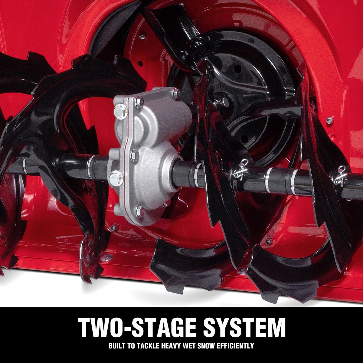 PowerSmart 24 in. 212cc Electric Start 2-Stage Gas Snow Blower - push-button start