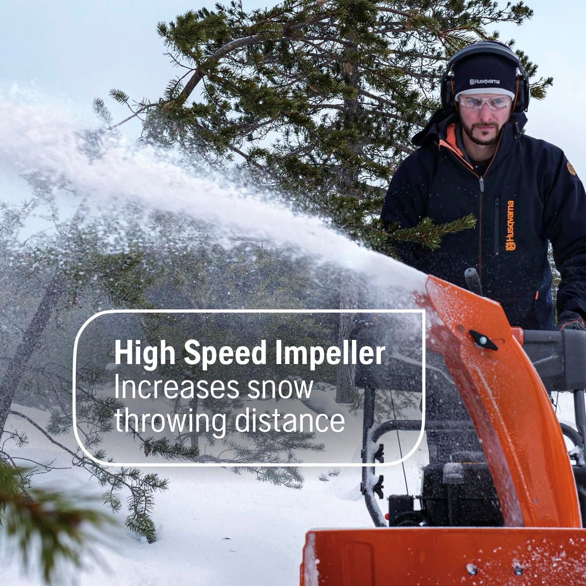 Husqvarna ST124 212cc 24" 2 Stage Snow Blower 970710001 - built to maneuver