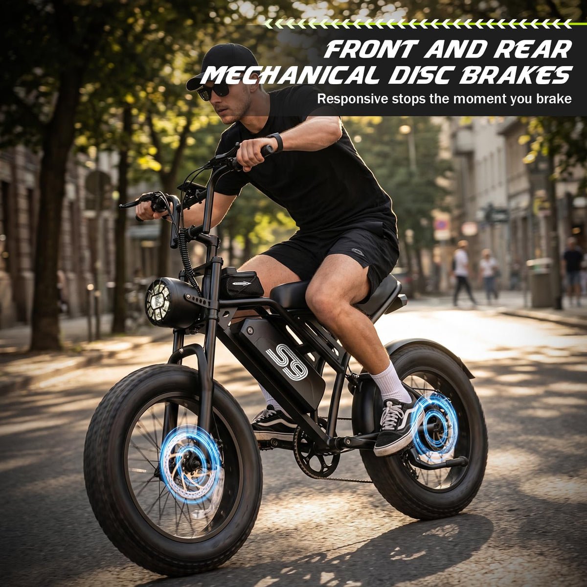 ASKGO S9-2 2500W Electric Bike - keyless and easy to read