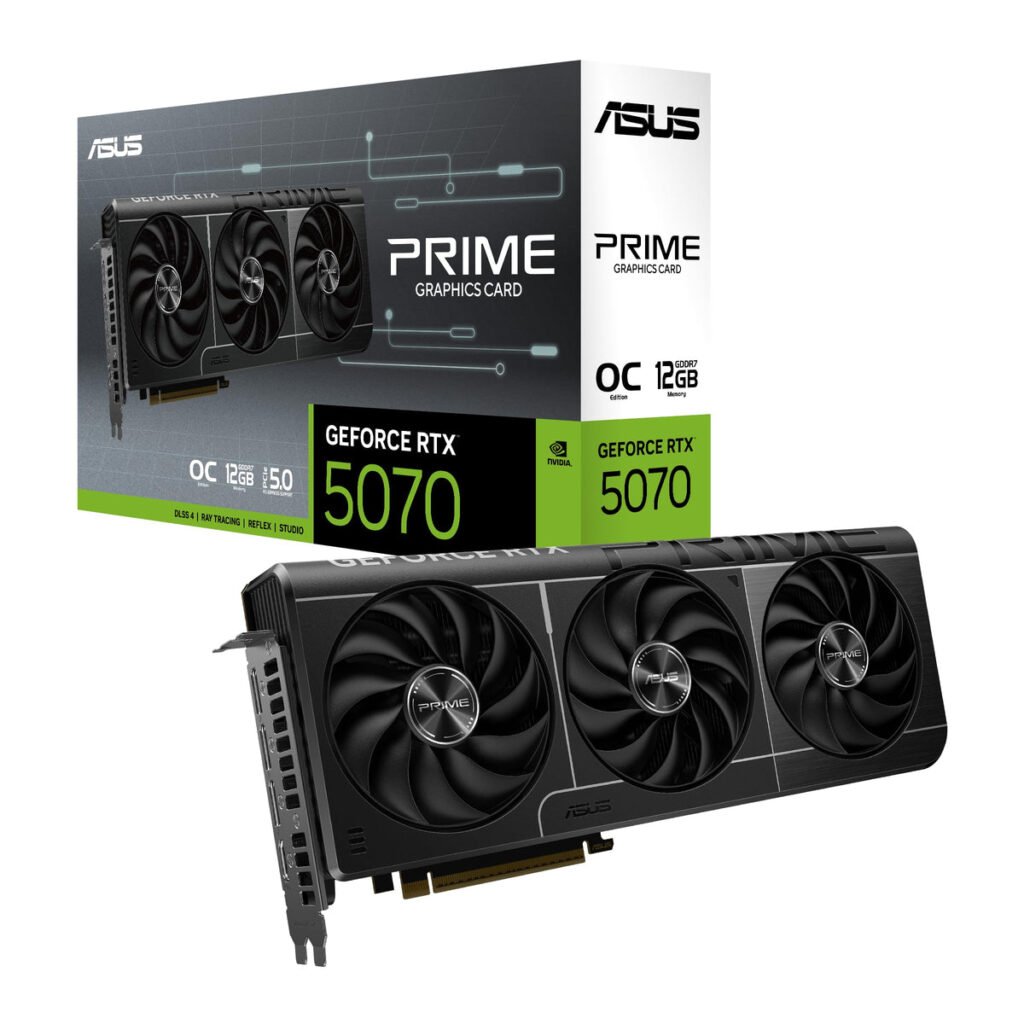 ASUS Prime GeForce RTX 5070 12GB GDDR7 OC Edition Gaming Graphics Card