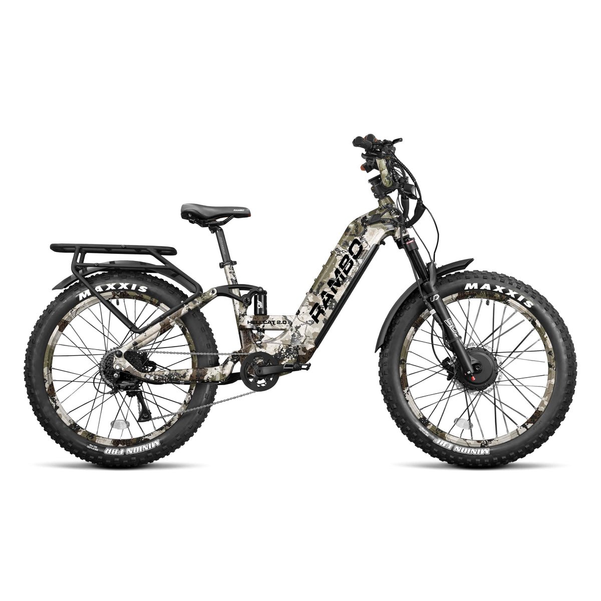 Rambo Hellcat 2.0 FS All-Wheel Drive Electric Hunting Bike – Full suspension